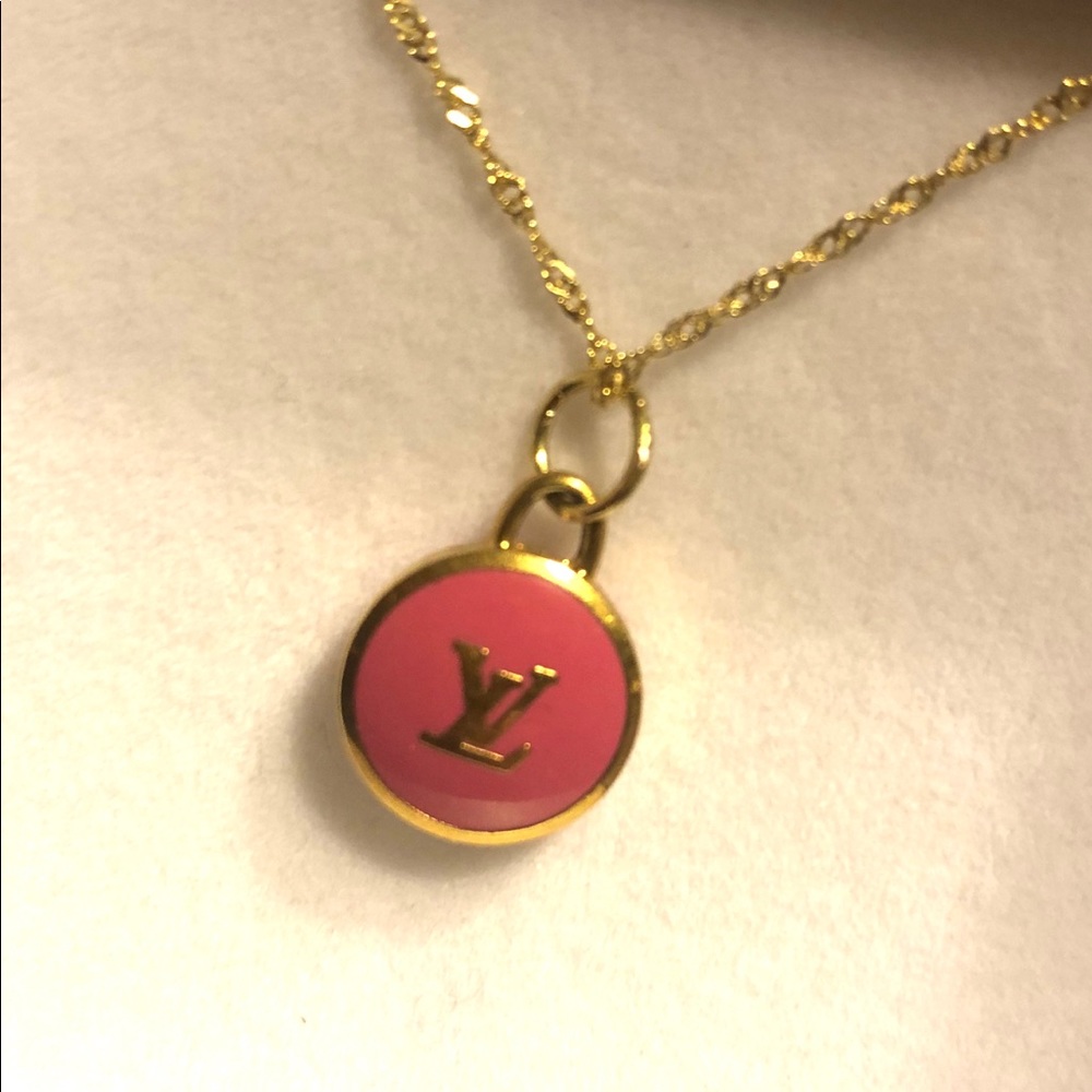 Louis Vuitton Charm on 14k Necklace